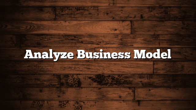 Analyze Business Model
